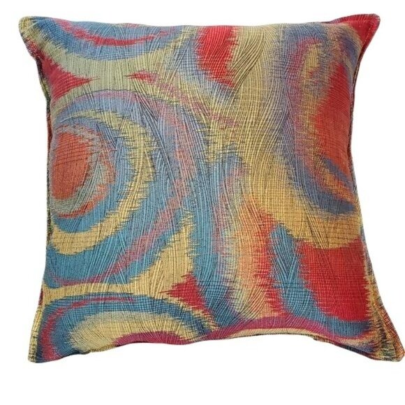 Multi Colour Feather/Down Filled Decorative Pillow - Picture 1 of 4